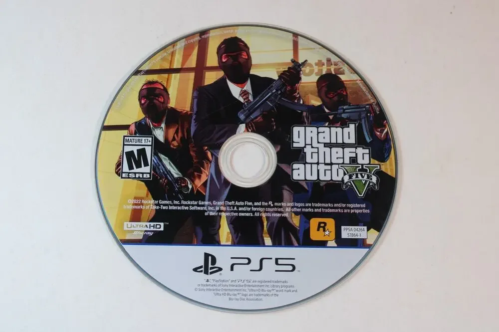 Grand Theft Auto V (Sony PlayStation 5 PS5) Disc Only, Authentic, Tested/Works